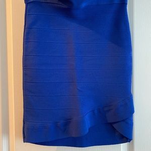 Royal blue bandage skirt